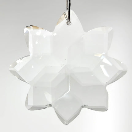 Crystal Suncatcher Clear Crystal Snowflake 2-inch Prism Magnificent Brand