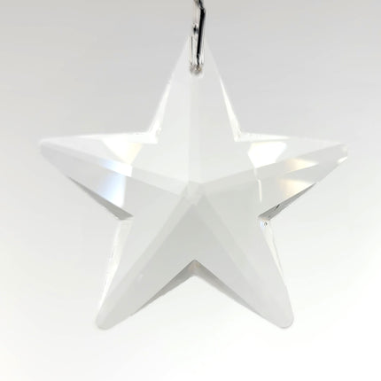Crystal Star Ornament Faceted Crystal Star 43mm Clear Amazing Brilliance