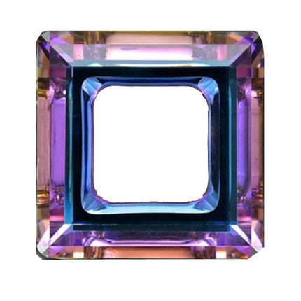 Swarovski 4439 Square Frame 20mm Violet Square Ring Fancy Stone