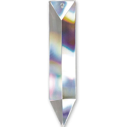 Spike Crystal 3.5 inches Clear Prism with One Hole on Top