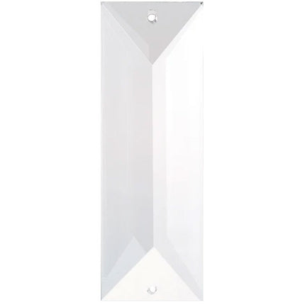 Classic Drop Crystal 4 inches Clear Prism with Two Holes