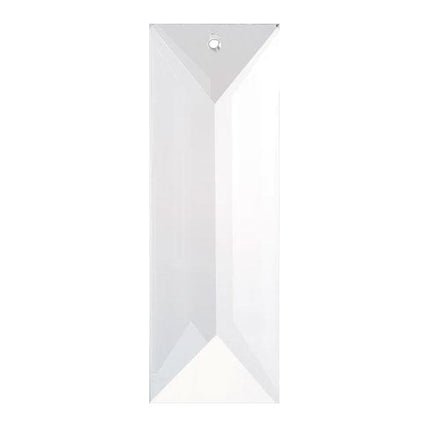 Rectangular Crystal 3 inches Clear Prism with One Hole on Top