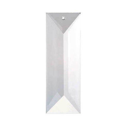 Rectangular Crystal 3 inches Clear Prism with One Hole on Top