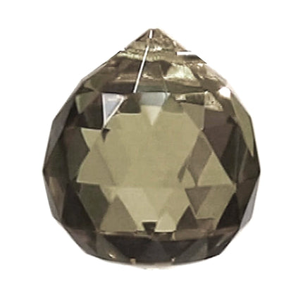 Faceted Ball Crystal 40mm Antique Prism with One Hole on Top