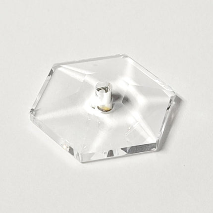 Swarovski 30mm Clear Disk Prism with 3mm Center Hole