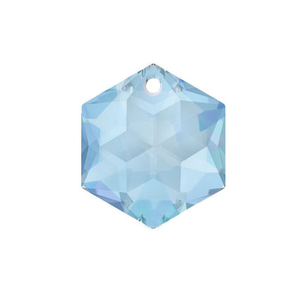Swarovski Strass crystal 14mm Medium Sapphire Hexagon Star prism with One Hole