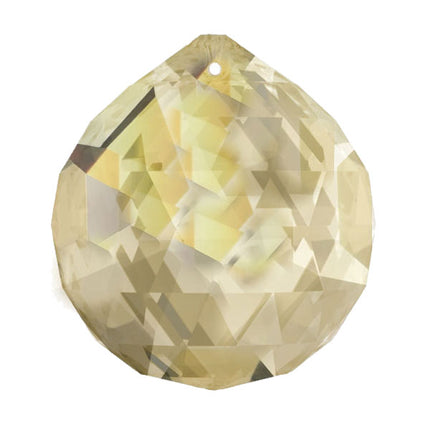 Swarovski Strass Crystal 30mm Golden Teak Faceted Ball prism
