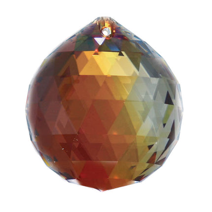Swarovski Strass Crystal 30mm Red Magma Faceted Ball Prism