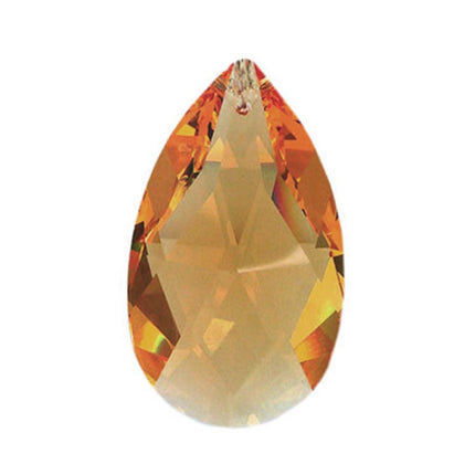 Swarovski Strass crystal 38mm (1.5 in.) Topaz Almond prism 