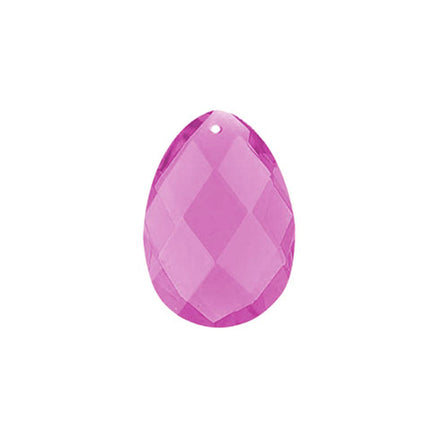 Classic Almond Crystal 2.5 inches Pink Prism with One Hole on Top