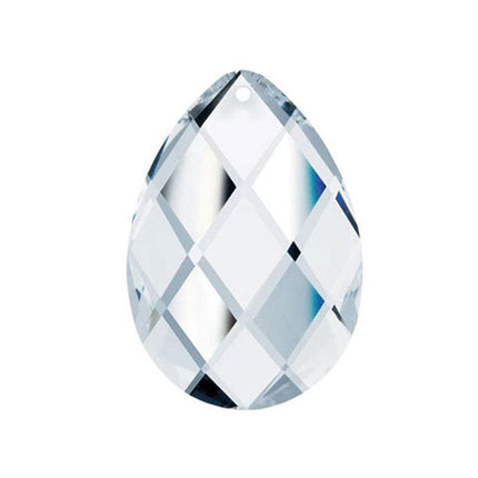 Classic Almond Crystal 4 inches Clear Prism with One Hole on Top