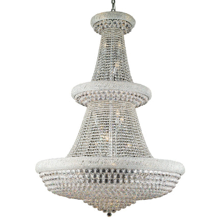 Crystal Chandelier W:65" x H:108" Genuine Magnificent Crystal Prisms 100 Lights-CrystalPlace