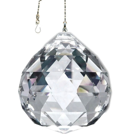 Crystal Suncatcher 70mm Clear Faceted Ball Prism Magnificent Brand