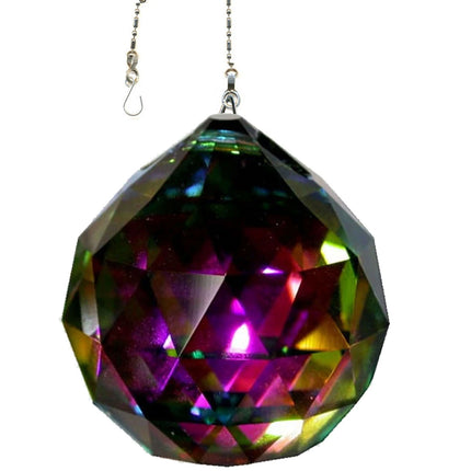 Crystal Suncatcher 70mm Vitrail Faceted Ball Prism Magnificent Brand