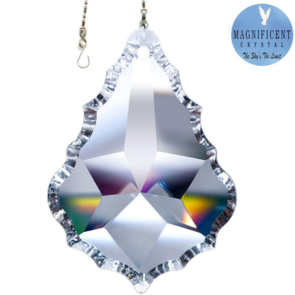 Crystal Suncatcher 5 inches Clear Pendeloque Prism Magnificent Brand