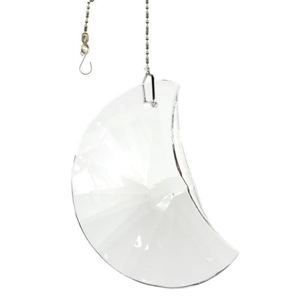 Crystal Suncatcher Large 60mm Clear Half Moon Prism Magnificent Brand