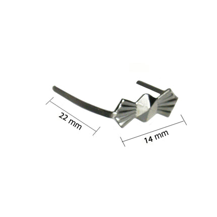 Prism Clips 14x22mm Bow-tie Hangers Crystal Connectors