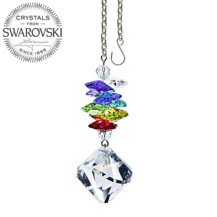 Crystal Suncatcher 3-inch Crystal Ornament Swarovski Clear Ball Form Prism