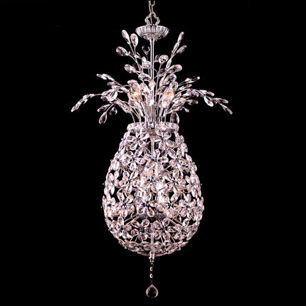 Crystal Chandelier Pineapple  W:22" x H:39" Genuine Magnificent Crystal Prisms 9 Lights-CrystalPlace
