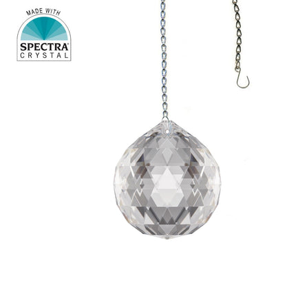 Crystal Suncatcher Swarovski Spectra Prism 20mm Faceted Crystal Ball Amazing Brilliance