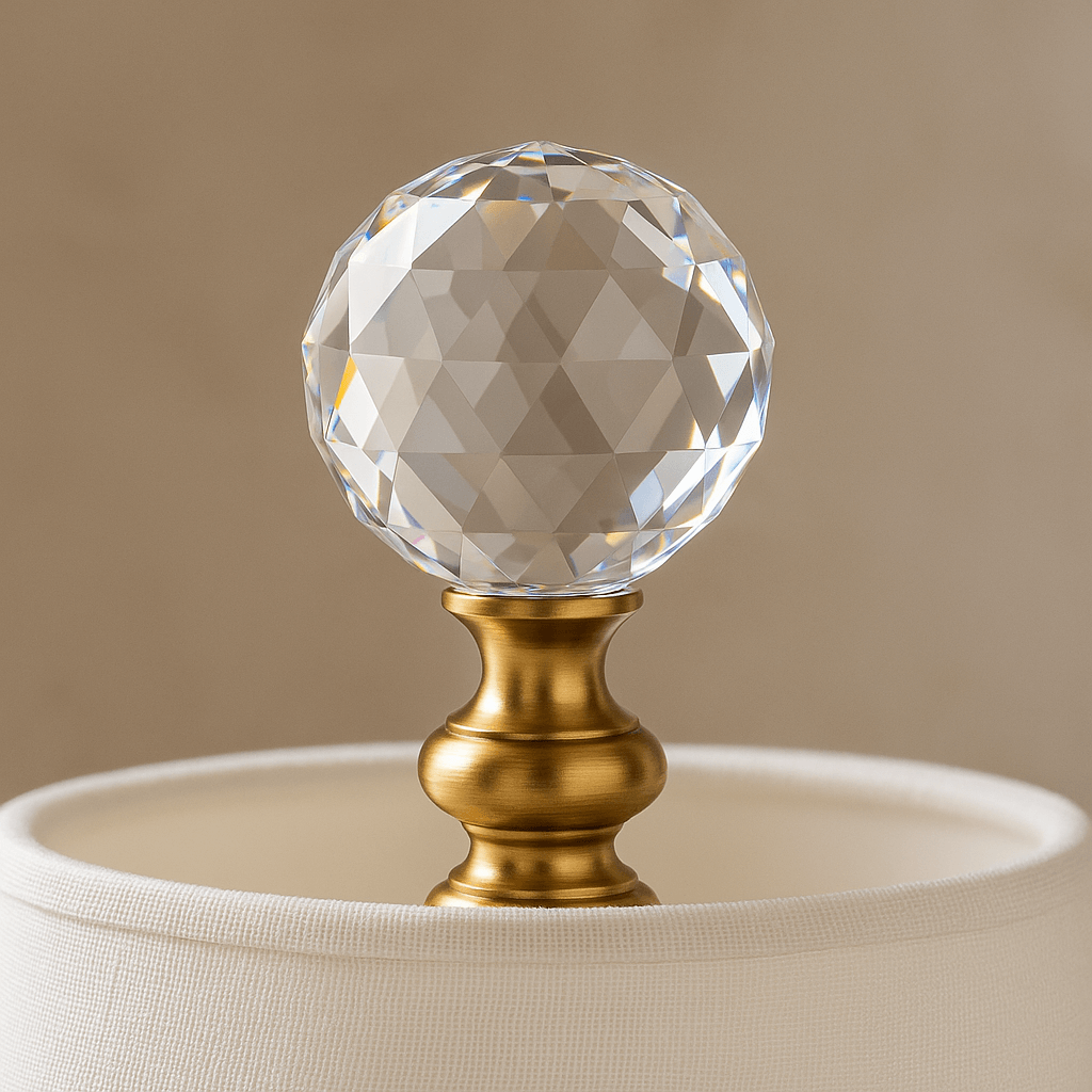 Crystal Lamp Finial by CrystalPlace.com