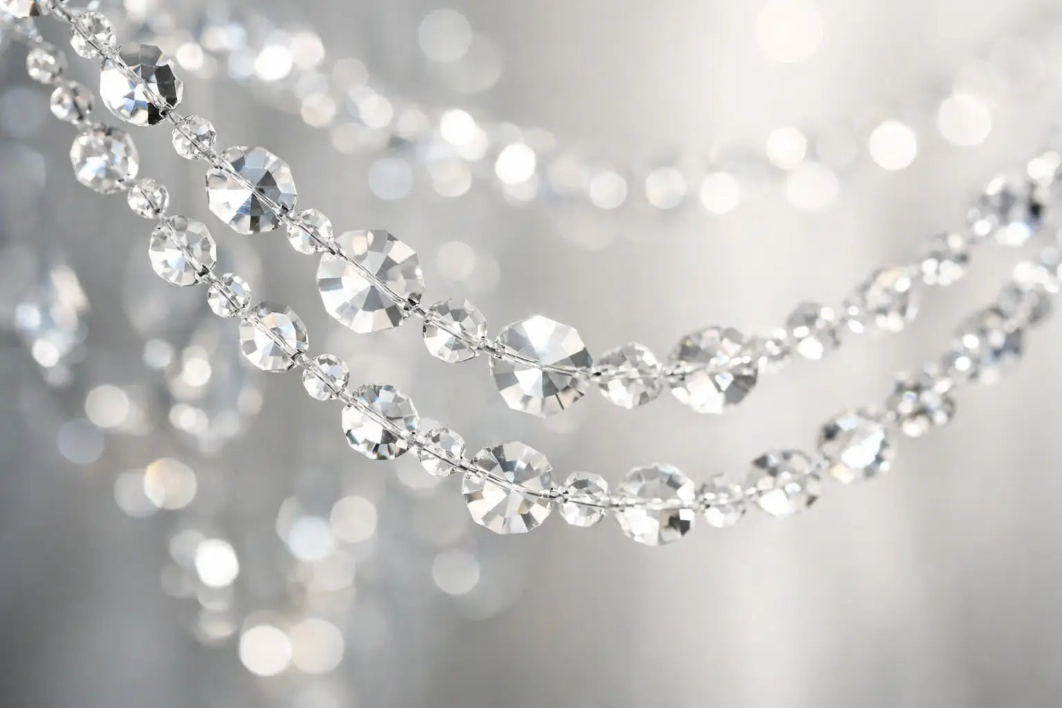Magnificent Crystal Garland Faceted Bead Strand