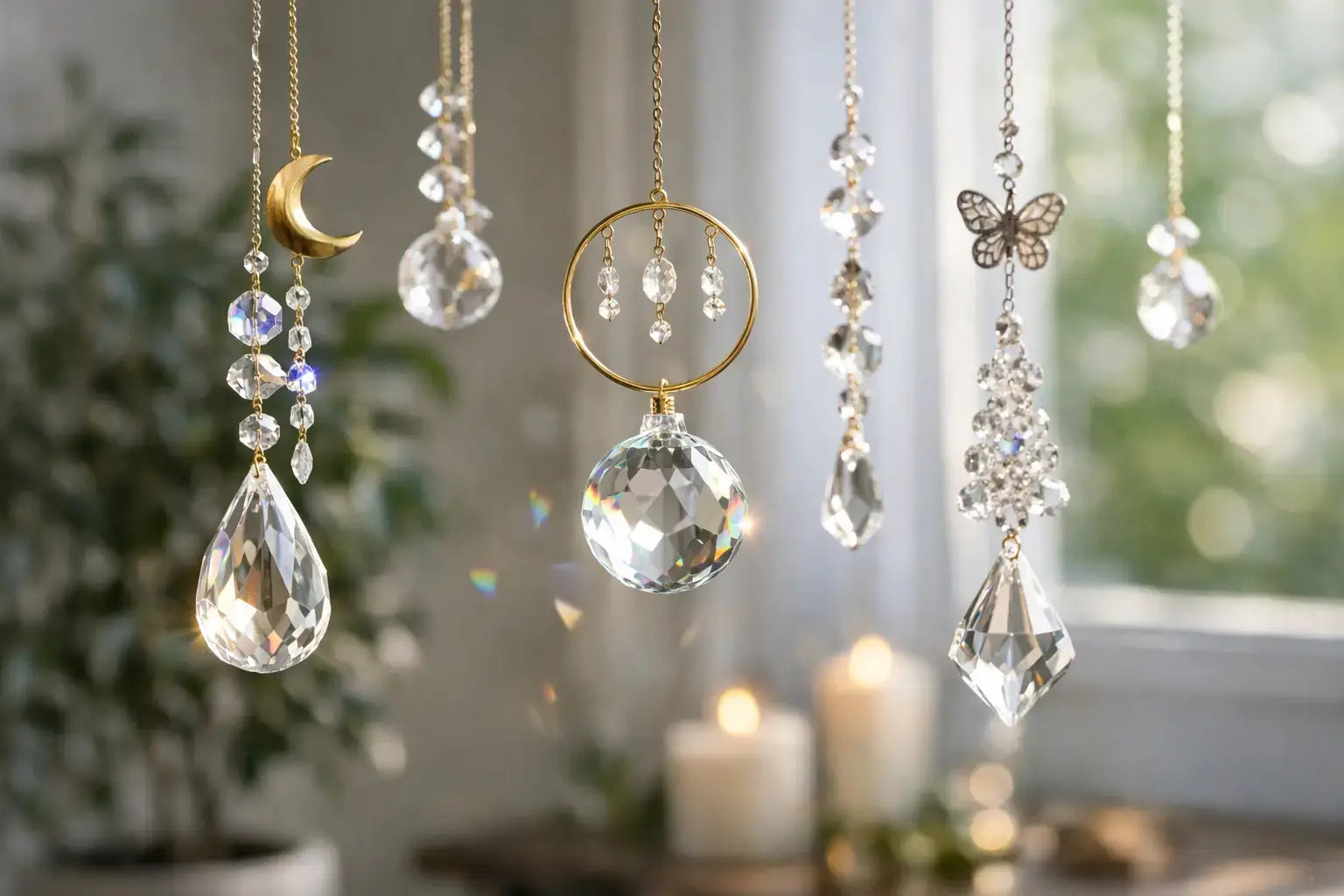 Decorative Hanging Crystals Under $50.00