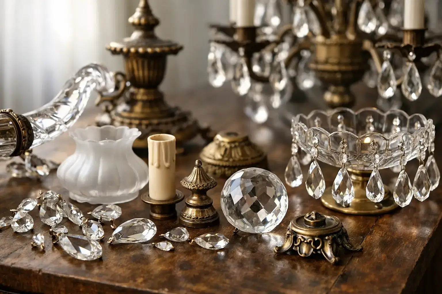 Example Vintage Chandelier Parts Matching