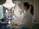 Chandelier cleaning with Brilliante Crystal cleaner
