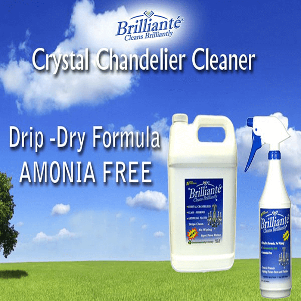 How to Clean a Crystal Chandelier - Brilliante Crystal Cleaner
