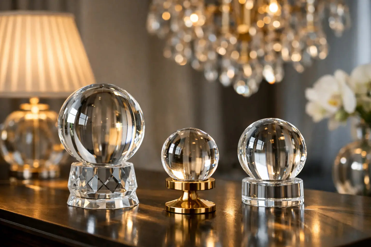 Crystal Balls for Elegant Light and Décor
