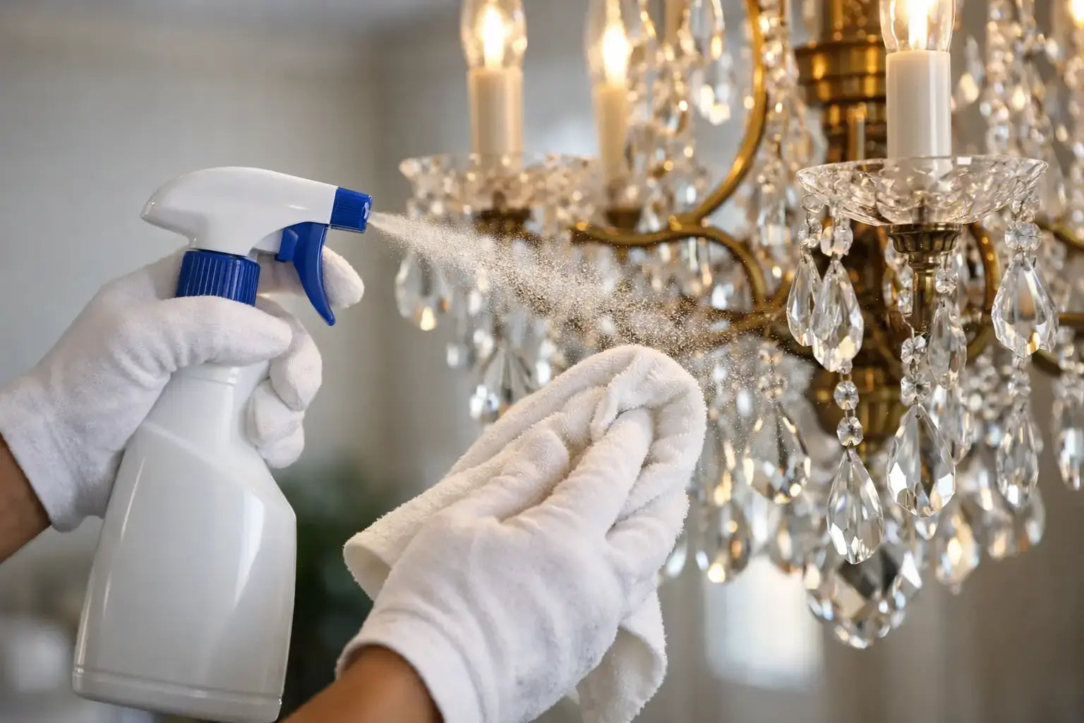 How to Use Chandelier Cleaner Spray