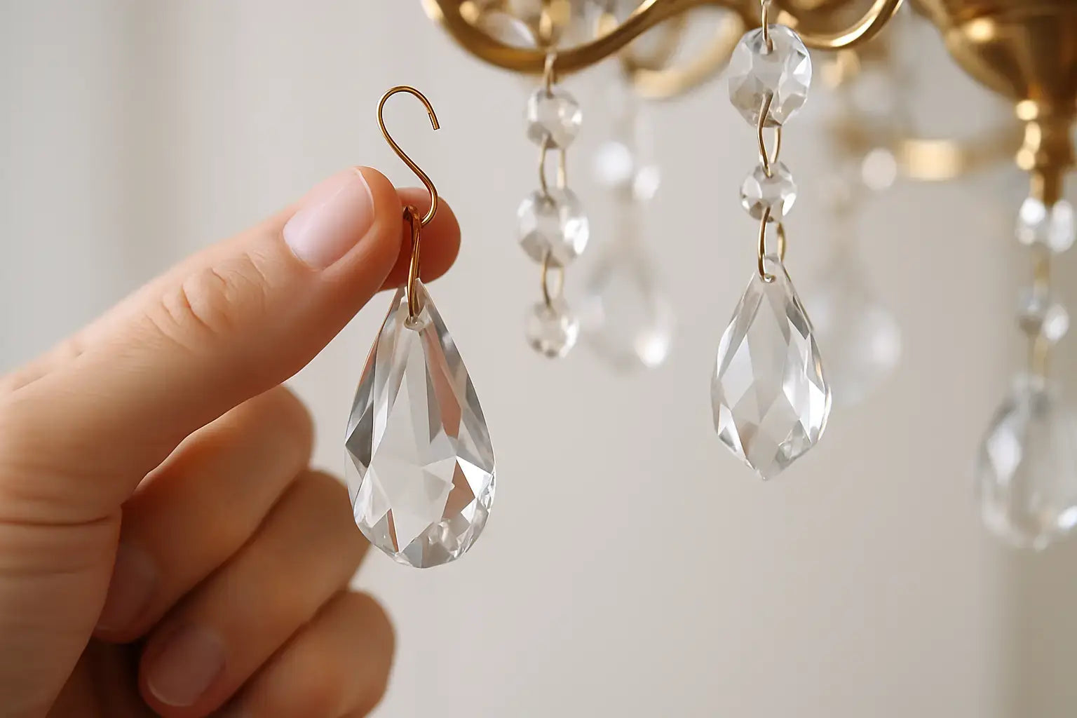 Chandelier Hooks for Crystals That Fit Right