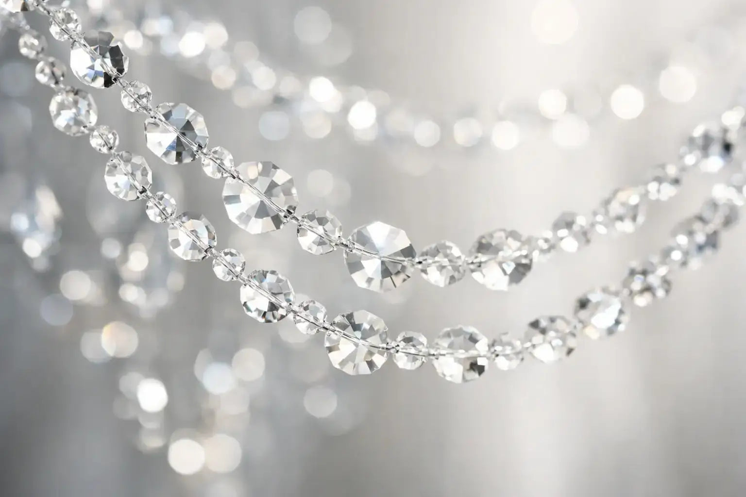 Magnificent Crystal Garland Faceted Bead Strand