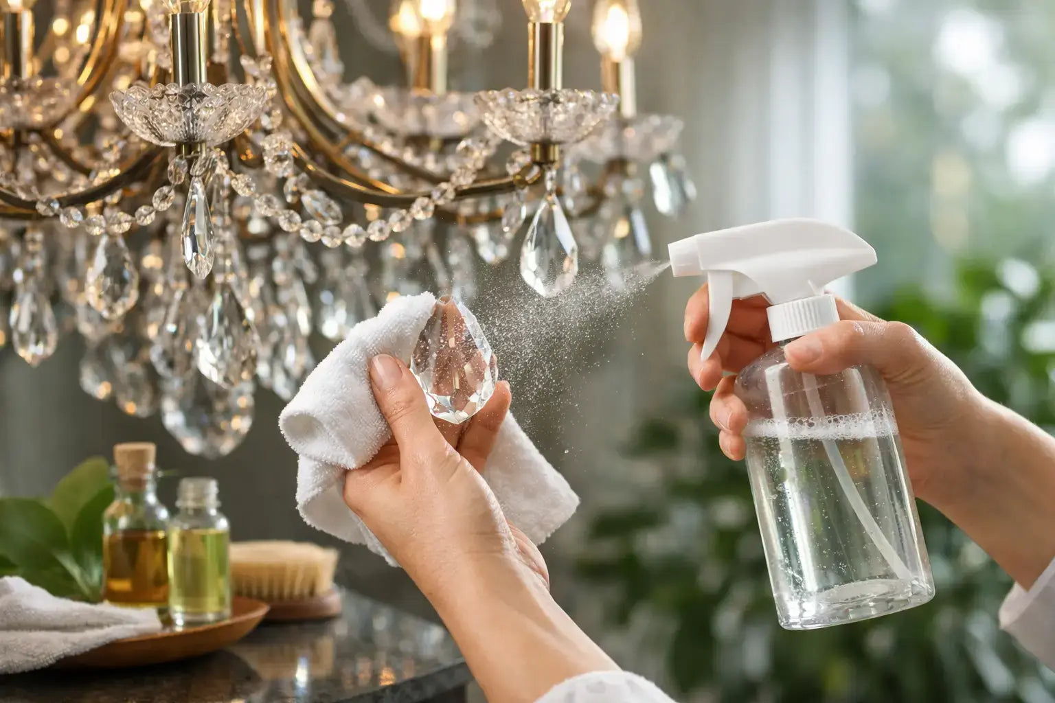 Environmentally Safe Chandelier Cleaning Spray