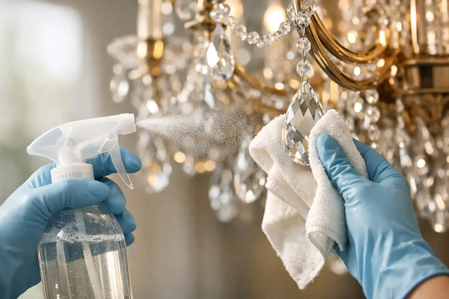 Ammonia Free Crystal Cleaner for Chandeliers