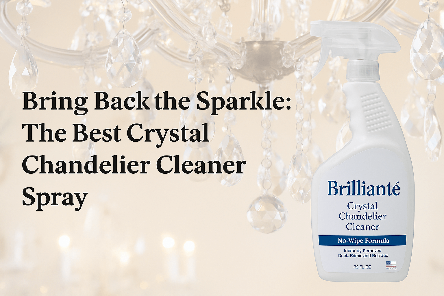 Best No Wipe Chandelier Cleaner Spray - Brilliante Crystal Chandelier Cleaner 