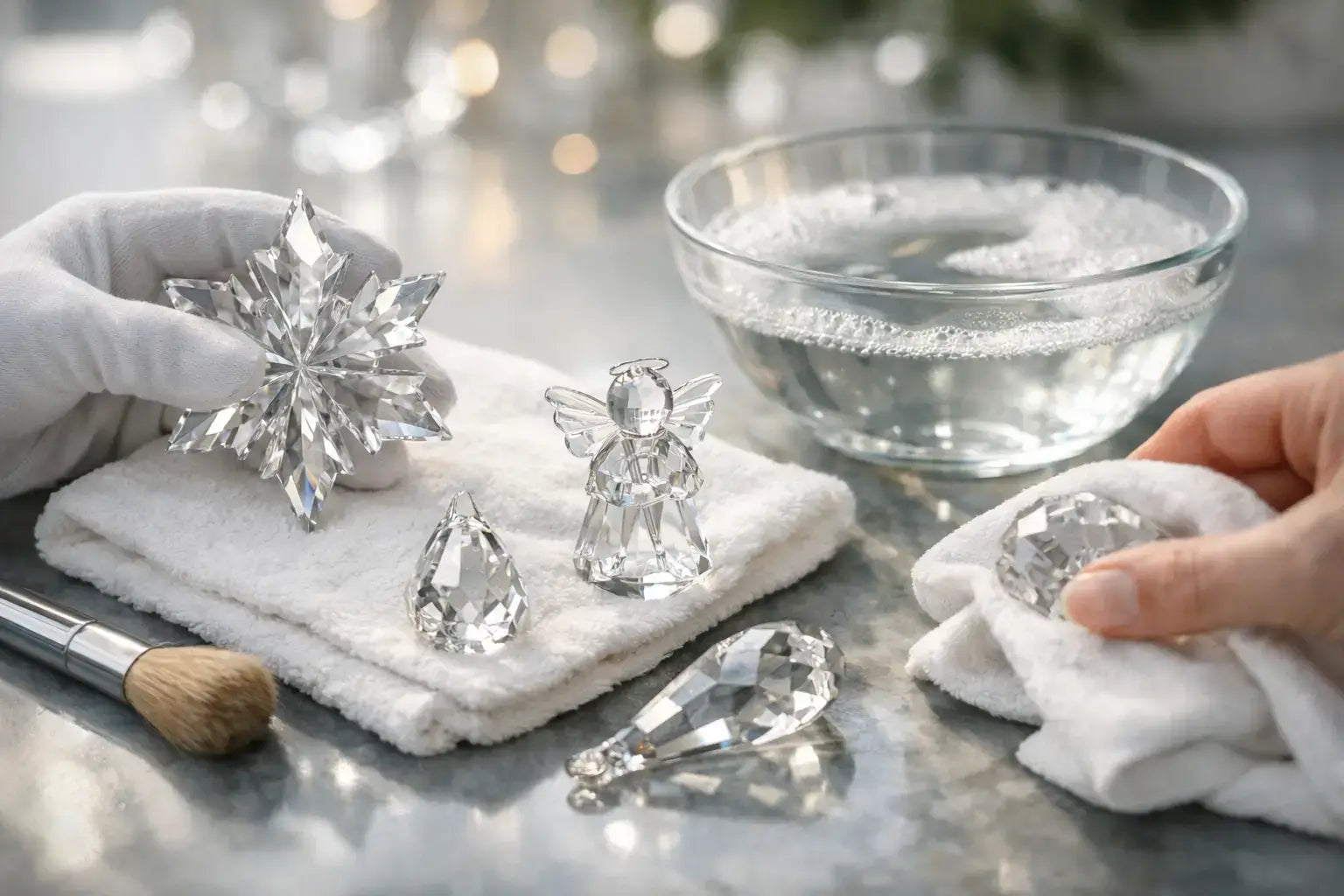 How to Clean Crystal Ornaments Safely