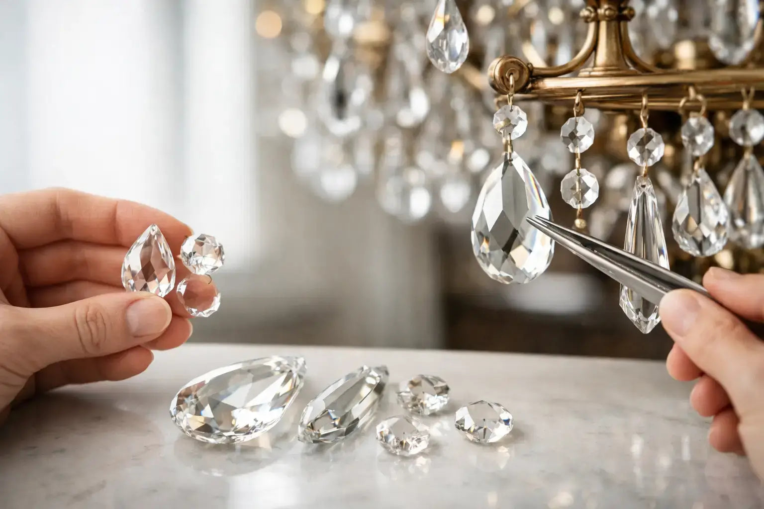How to Match Replacement Chandelier Prisms