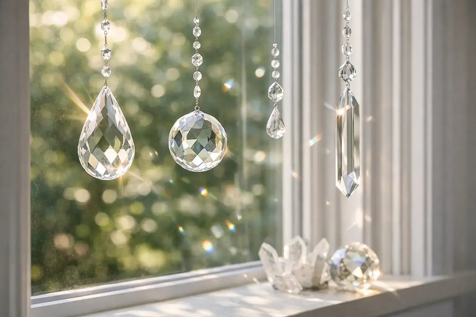 Window Crystal Ideas for Light and Sparkle
