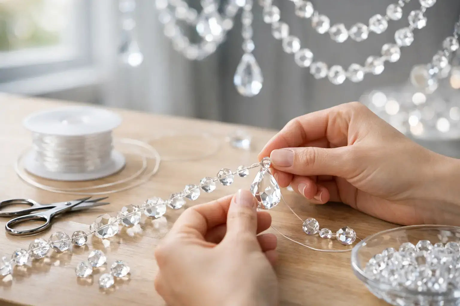 How to Restring Crystal Garland Strands