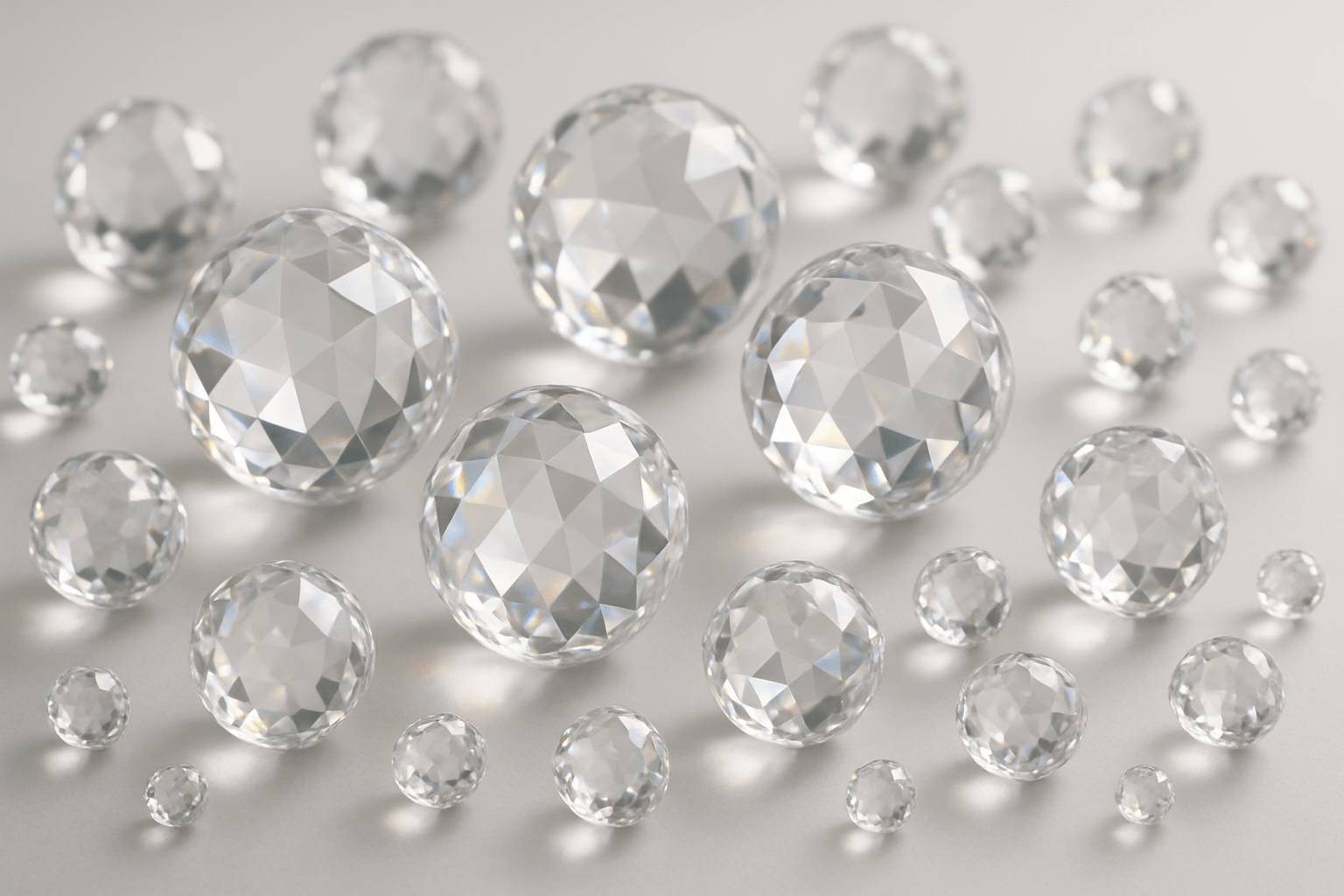 Round crystal beads