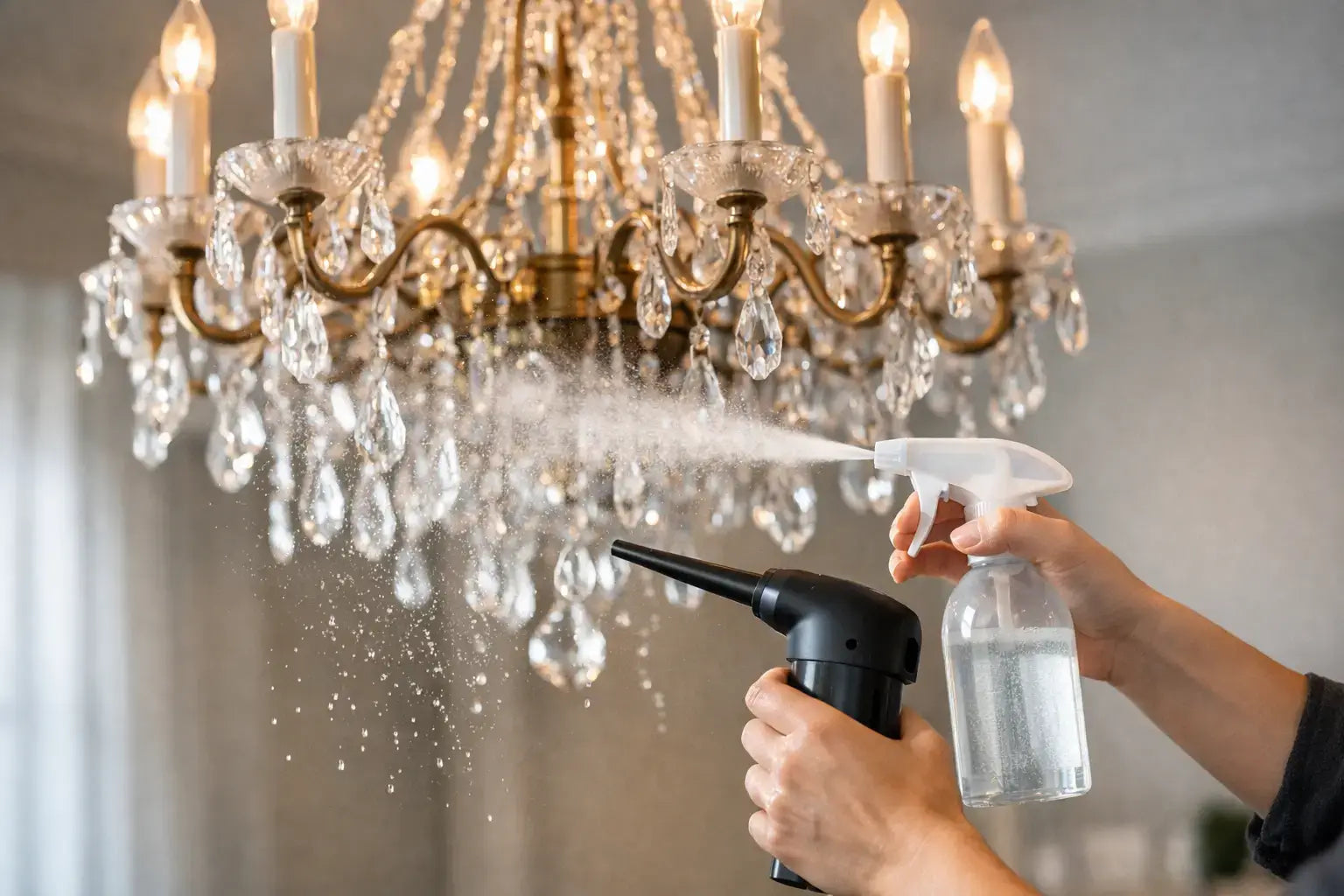 How to Clean Chandelier Without Wiping