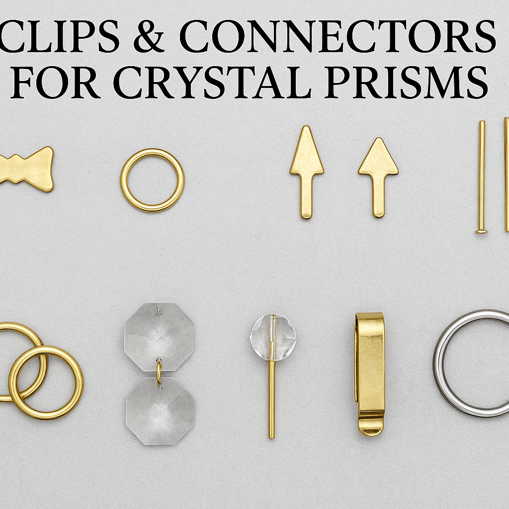 clips & connectors for crystal prisms