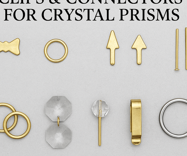 Crystal Chandelier Connectors, metal clips for crystals – CrystalPlace