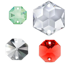 Crystal prism octagon 2 holes