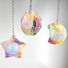 Magnificent crystal suncatcher 3 pcs