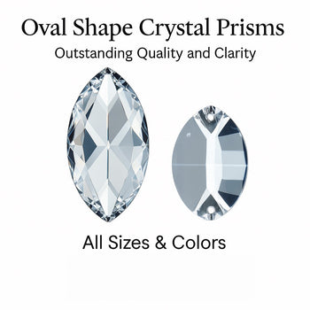 oval crystal prisms 