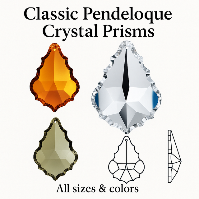 Classic pendeloque crystals