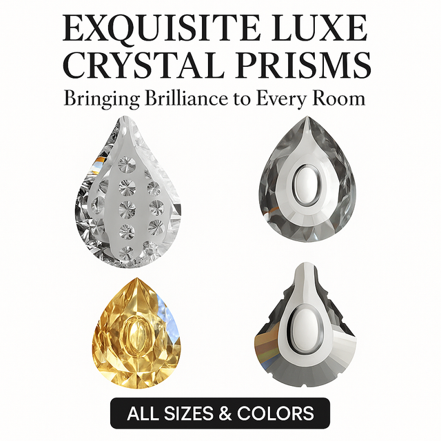 hanging crystals luxe crystal prisms